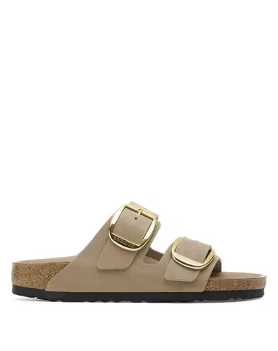 Birkenstock - Arizona Big Buckle Oiled Leather Sandal - Tobacco Brown